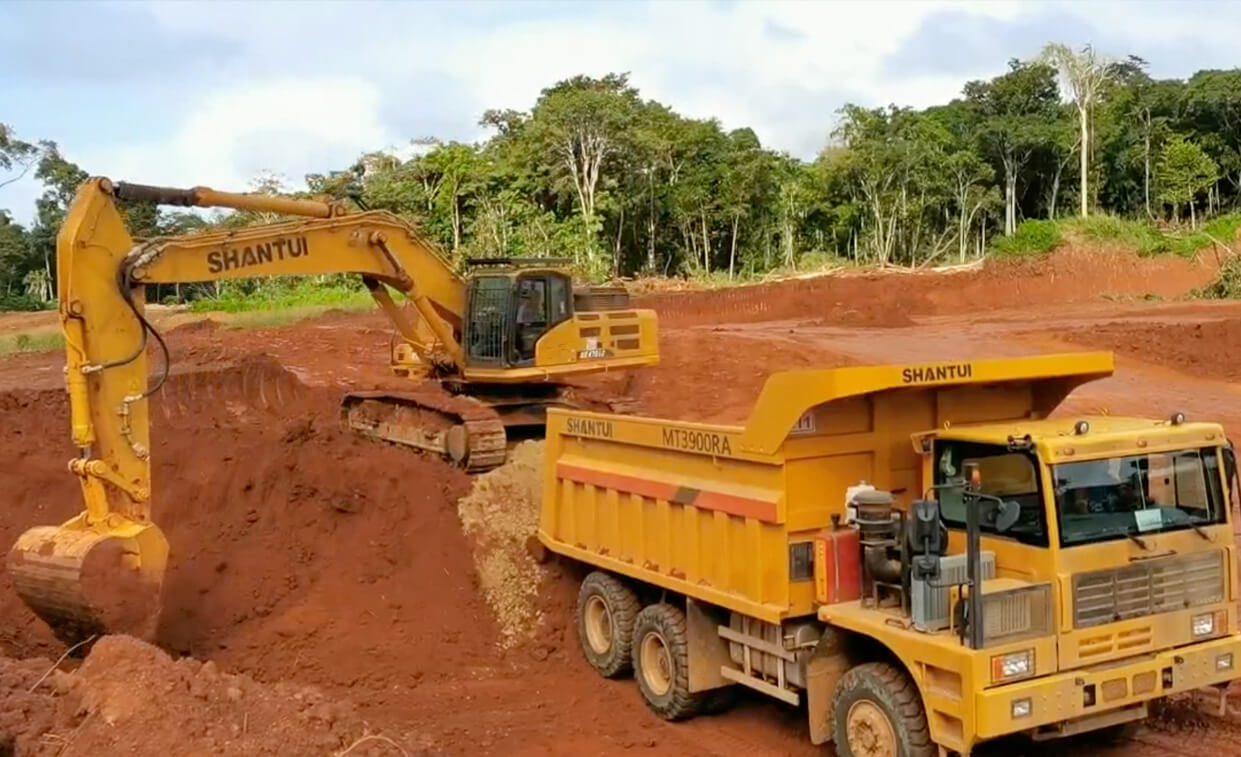 Camion minier Shantui en Amérique latine